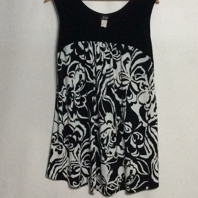 Jostar Black And White Sleeveless Dress 14w. B51